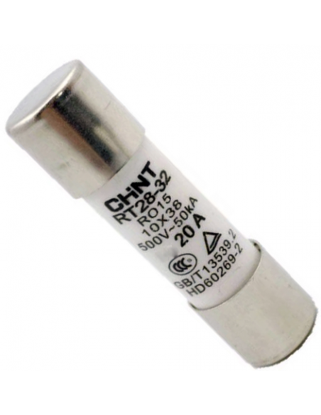 Fusible Cylindrique 10X38 RT28-63 20A gG CHINT