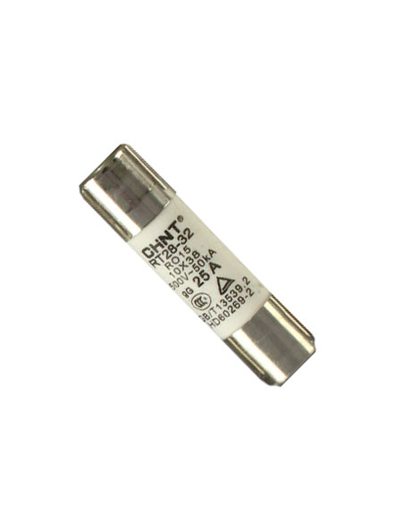Fusible Cylindrique 10X38 RT28-63 25A gG CHINT