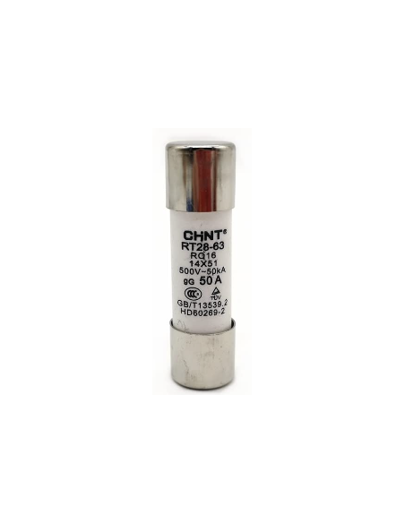 Fusible Cylindrique 14X51 RT28-63 50A gG CHINT