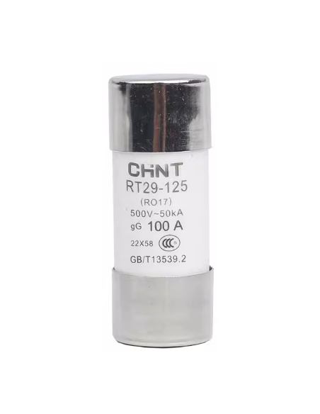 Fusible Cylindrique 22X58 RT29-125 100A gG CHINT