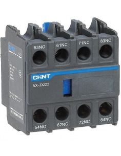 AX-3X/22 Bloc Contact auxiliaire frontale 2NO+2NC pour contacteur NXC