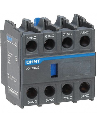AX-3X/22 Bloc Contact auxiliaire frontale 2NO+2NC pour contacteur NXC
