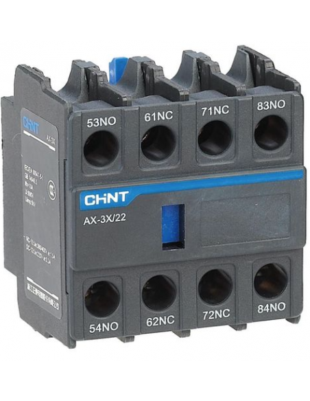 AX-3X/22 Bloc Contact auxiliaire frontale 2NO+2NC pour contacteur NXC