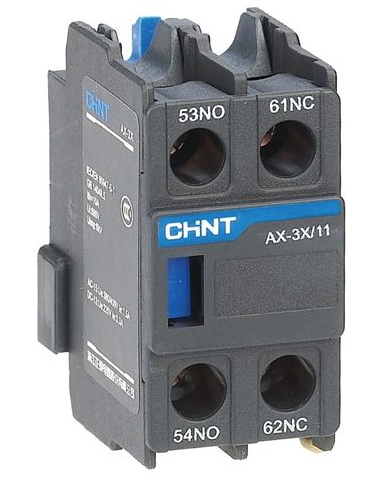 AX-3X/11 Bloc Contact auxiliaire frontale 1NO+1NC pour contacteur NXC