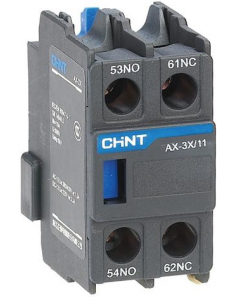 AX-3X/02 Bloc Contact auxiliaire frontale 2NC pour contacteur NXC