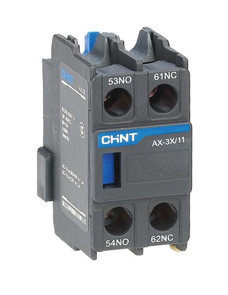 AX-3X/02 Bloc Contact auxiliaire frontale 2NC pour contacteur NXC
