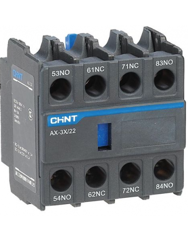 AX-3X/20 Bloc Contact auxiliaire frontale 2NO pour contacteur NXC