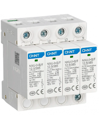 Parafoudre type 2 Imax NU6-II 40KA/385V 4P CHINT
