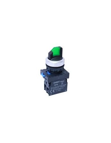 NP8-20XD/31 Interrupteur sélecteur 3 positions 2NO VERT lumineux 24V AC IP65