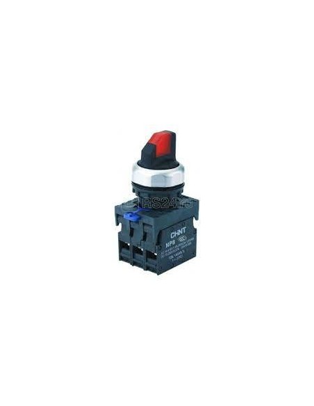 NP8-20XD/31 Interrupteur sélecteur 3 positions 2NO ROUGE lumineux 110V-230VAC IP65
