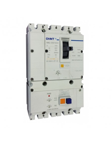 Disjoncteur compact fixe NM1-125S/3300 3P 100A 25kA CHINT