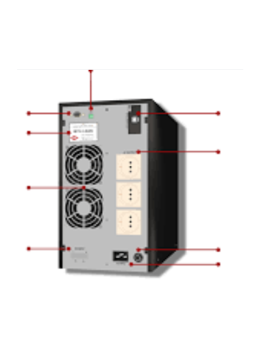 Onduleur AEC Online Tour IST3 1kVA/1kW avec batteries interne 2