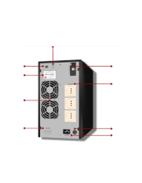 Onduleur AEC Online Tour IST3 1kVA/1kW avec batteries interne 2