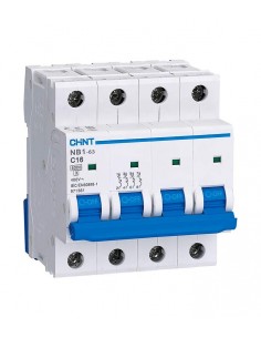 Disjoncteur NXB-63 4P C16 6kA CHINT