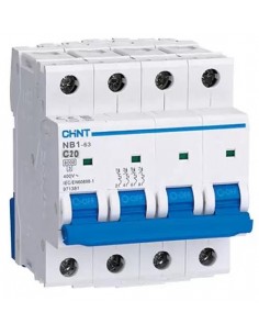 Disjoncteur NXB-63 4P C20 6kA CHINT