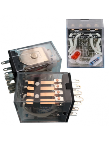 JZX-22F/4Z AC12V Relais à 14 broches 4 contacts (3A) CHINT