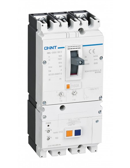 DISJONCTEUR COMPACT REGLABLE NM8N-250S TM 4P 160A 50kA CHINT