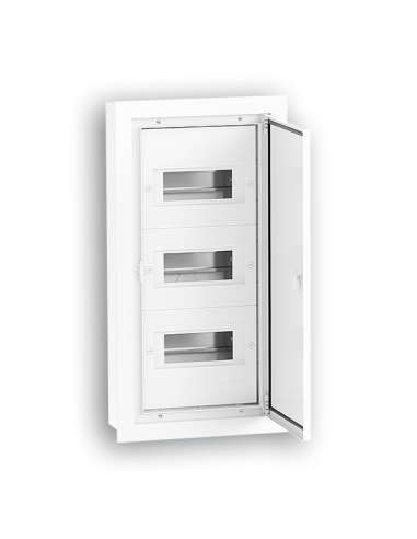 COFFRET DIST (2x8+1x7) 23md P90 ENC IP54 CLASSE 2 PORT- ALU QUITERIOS