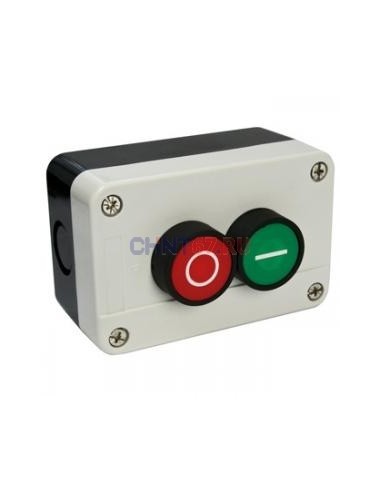 Boite a 2 bouton BL+NOIR NP2-B213