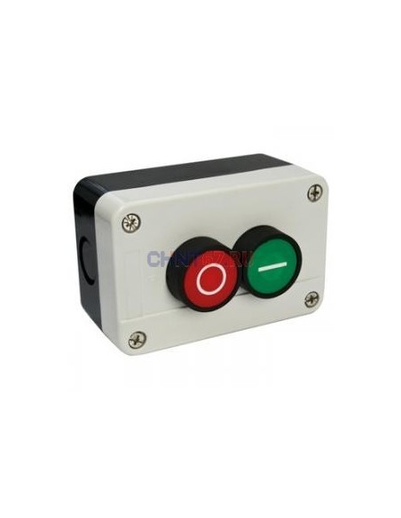 Boite a 2 bouton BL+NOIR NP2-B213