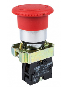 NP2-BS541 Bouton arrêt d'urgence 1NO avec accrochag