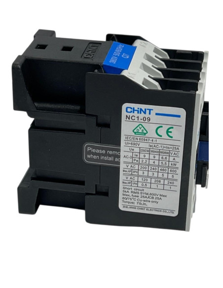 CONTACTEUR 3P+1NC NC1-0901 220V 50/60Hz CHINT
