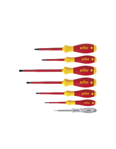 jeu de tournevis softfinish electric fente philips 7 pcs