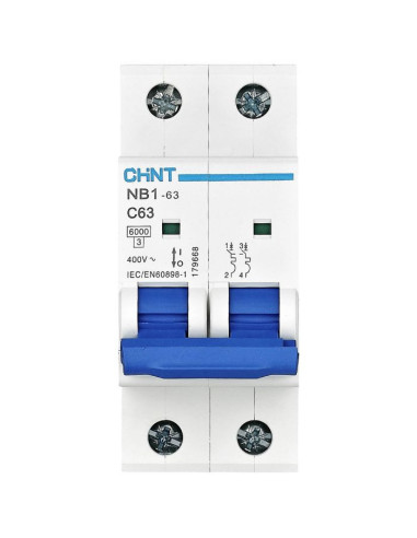 Disjoncteur NB1-63 2P C25 6KA
