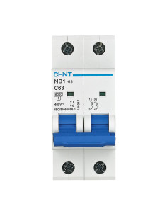 Disjoncteur NB1-63 2P C63 6KA