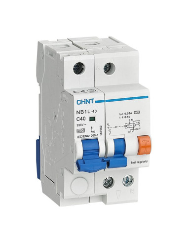 Disjoncteur DIFF NB1L-40 1P+N C16 300mA AC 6kA