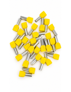 Enbout isolée double 6m jaune