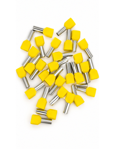 Enbout isolée double 6m jaune