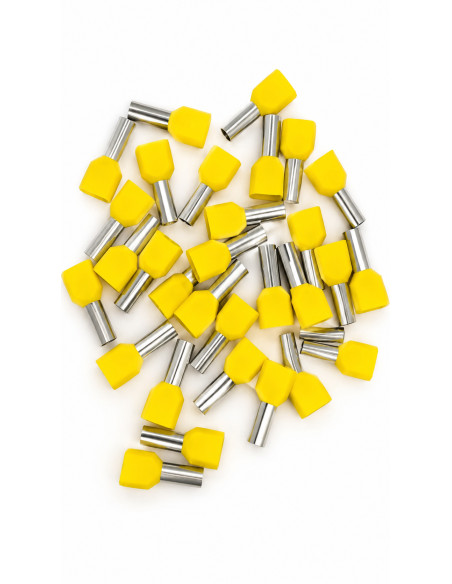 Enbout isolée double 6m jaune