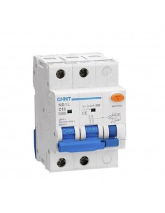 Disjoncteur DIFF NB1L-40H 2P C10 30mA AC 10kA