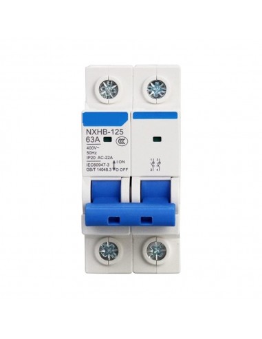Disjoncteur NXB-63 2P C25 6KA