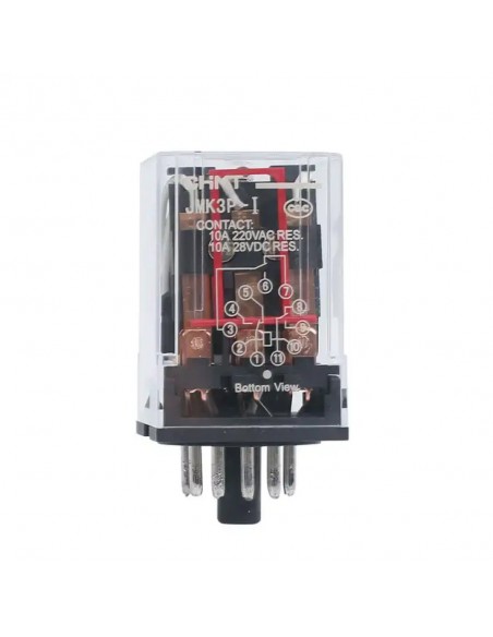 Relais a broche 4 contacts JZX-22F/4Z PLU AC220V