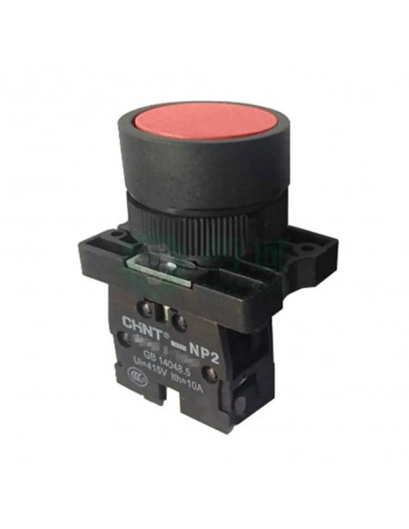 Bouton marche (1NO) NP2-BA42 rouge CHINT