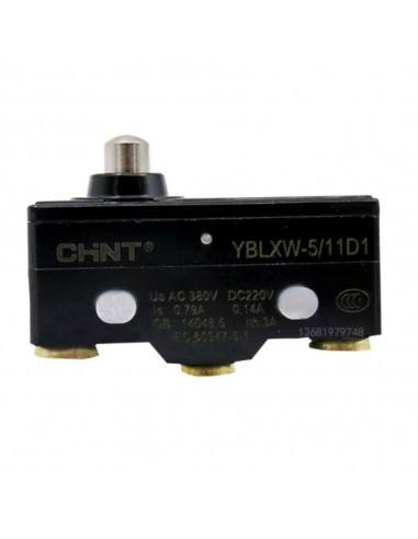 Micro switch type poussoir court CHINT YBLXW-5/11D1