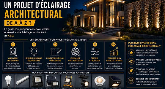 Comment réussir un projet d’éclairage architectural de A à Z ?